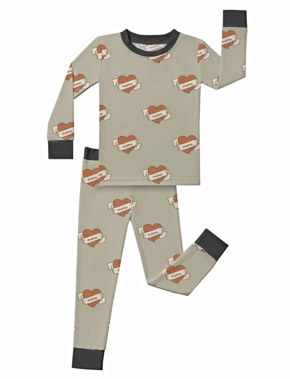 Mama Heart Bamboo Set