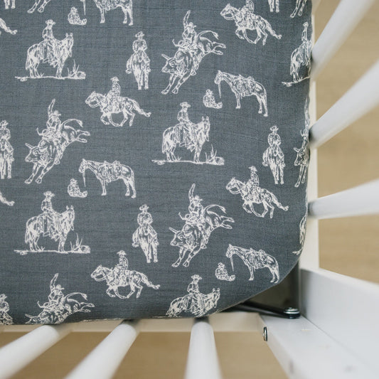 Mebie Baby Wild West Muslin Crib Sheet