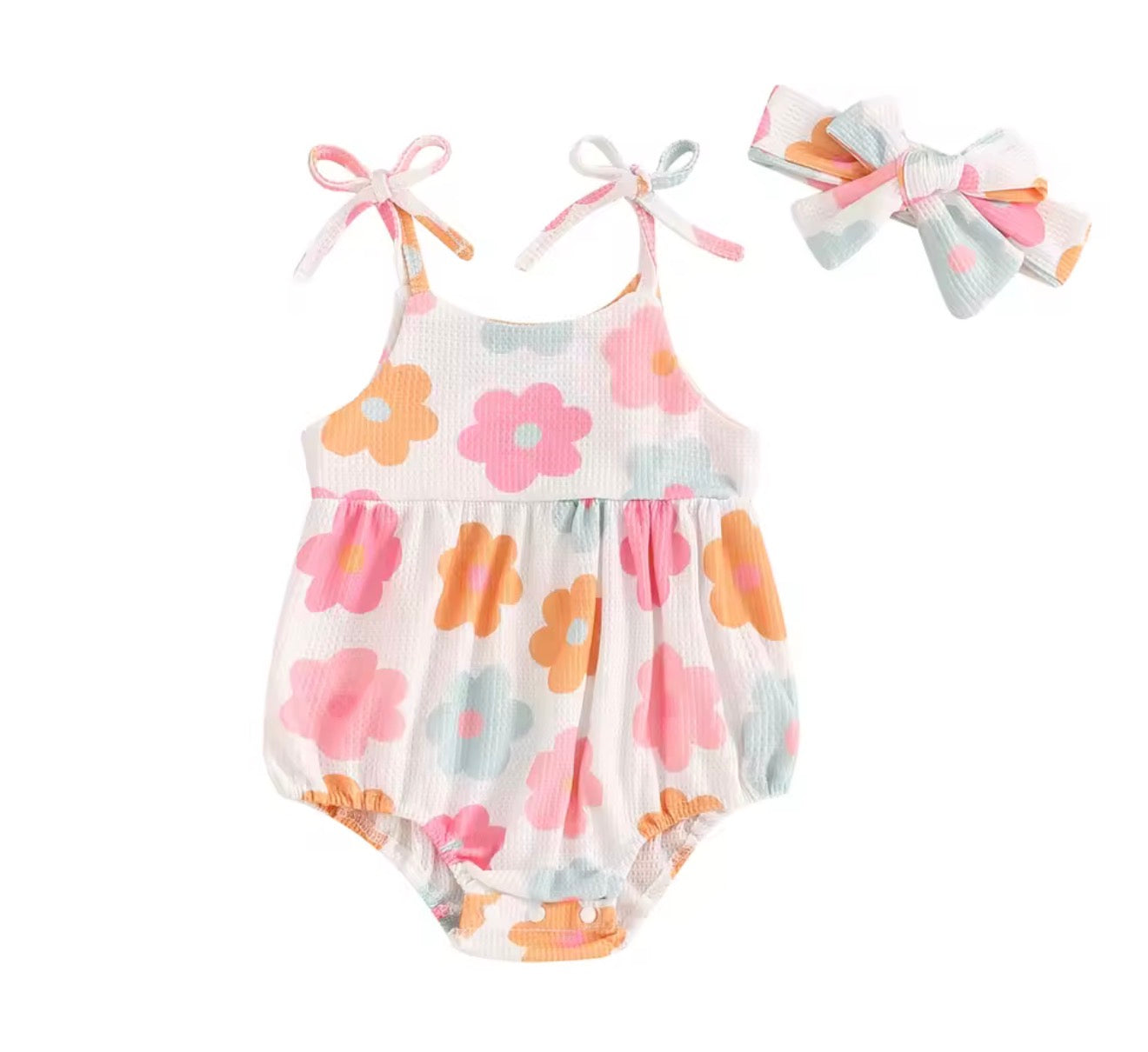 Daisy Print Romper