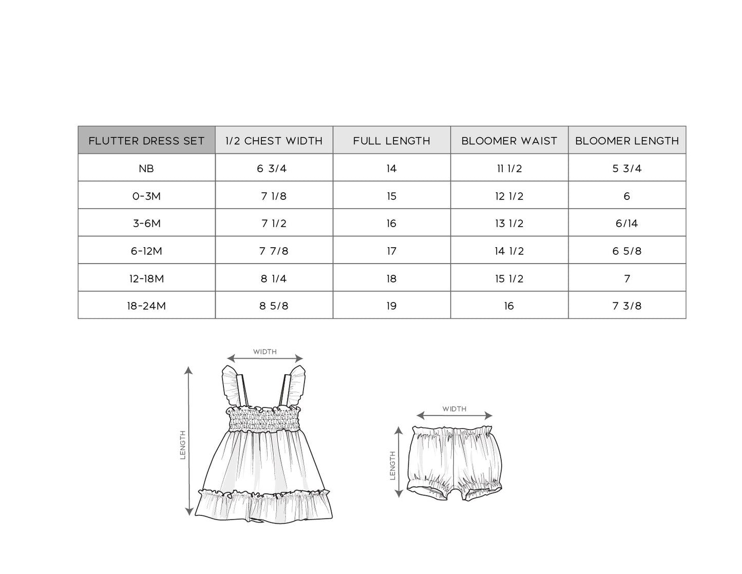 Baby Girl Flutter Dress Set