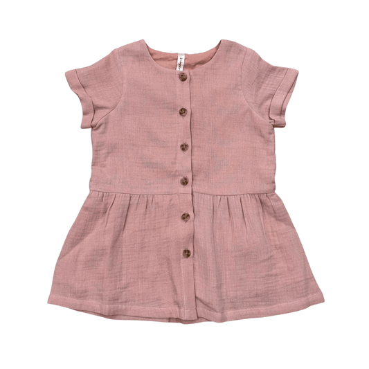 Gauze Button Dress
