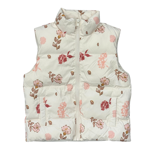 Girls Boho Puffer Vest in Yara Floral