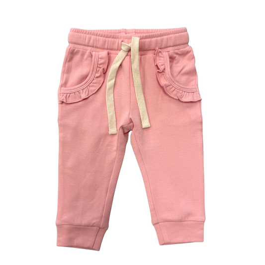 Girls Joggers in Mellow Rose