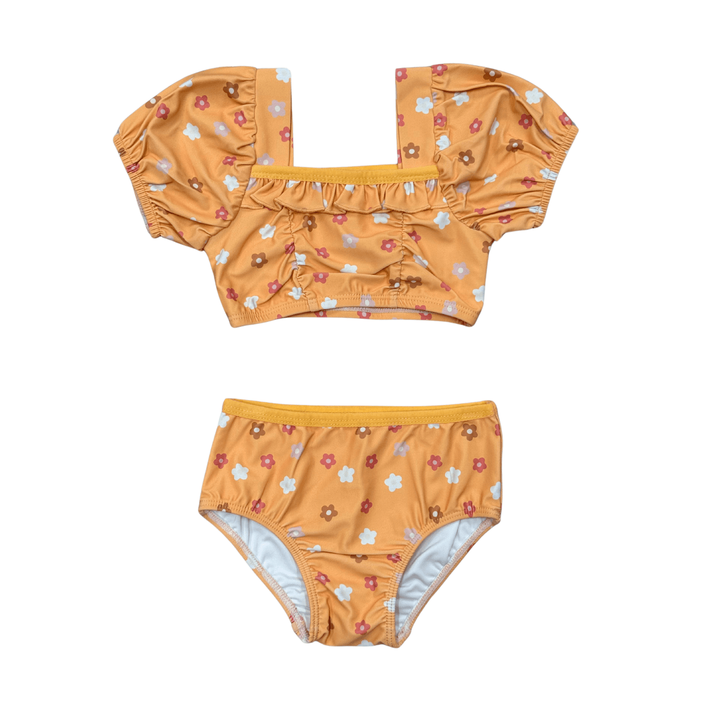 Girl's Puff Sleeve Swimsuit