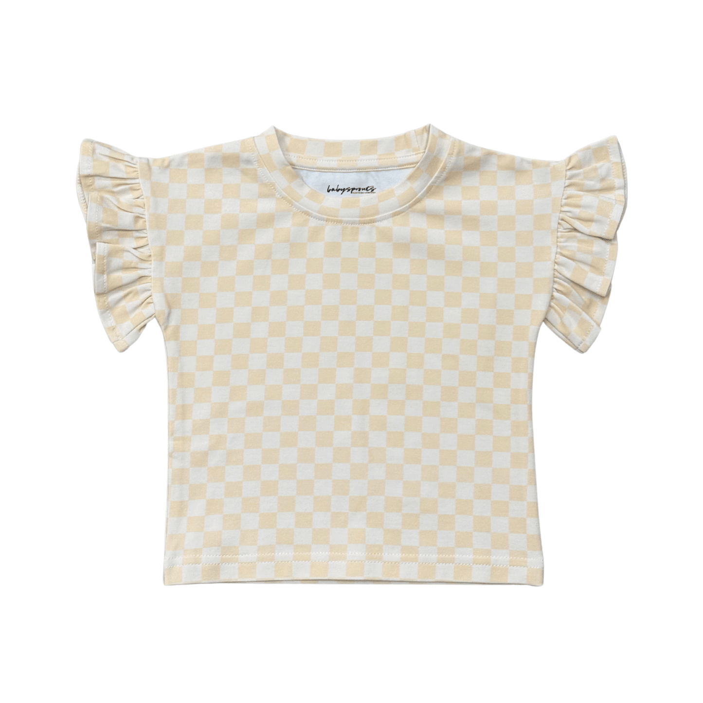 Girl's Ruffle Sleeve Top