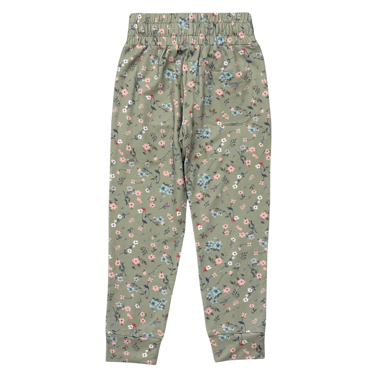 Girls Terry Jogger in Dasha Ditsy in Evergreen