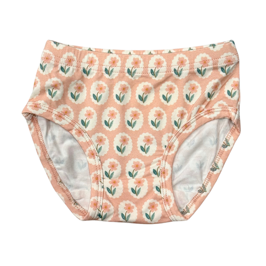 Girls Underwear in Framed Flower