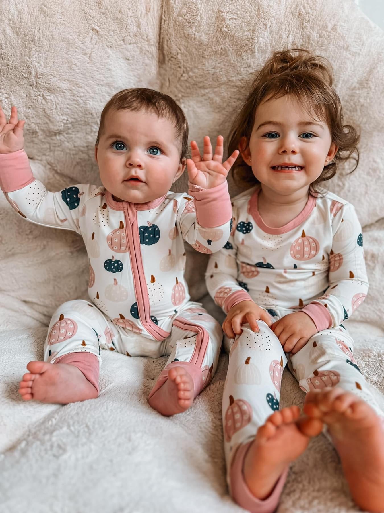 Little Joy Co. Pretty 'n Pumpkin 2pc Bamboo Pajamas