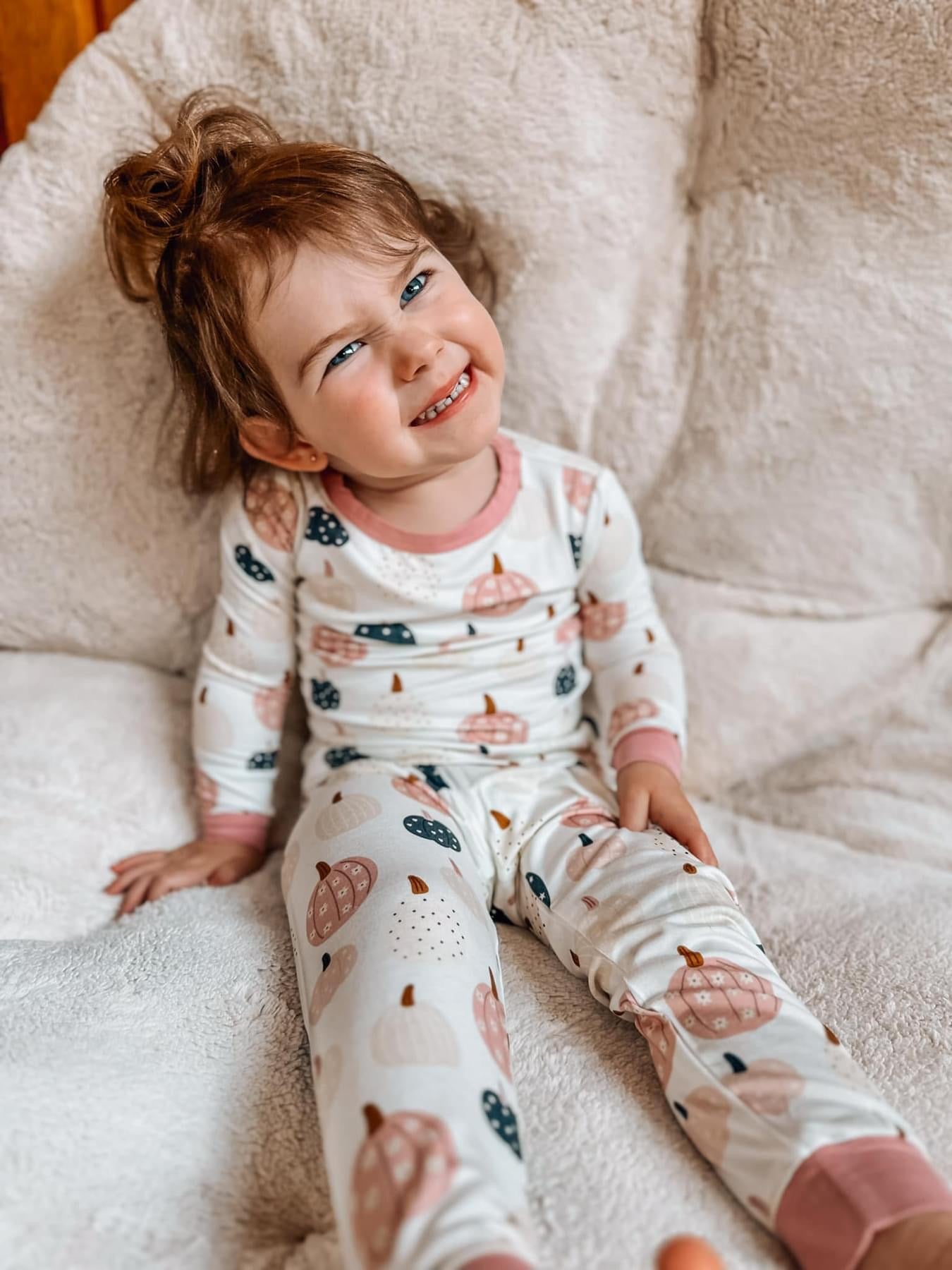 Little Joy Co. Pretty 'n Pumpkin 2pc Bamboo Pajamas