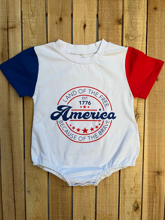 Patriotic Bubble Romper