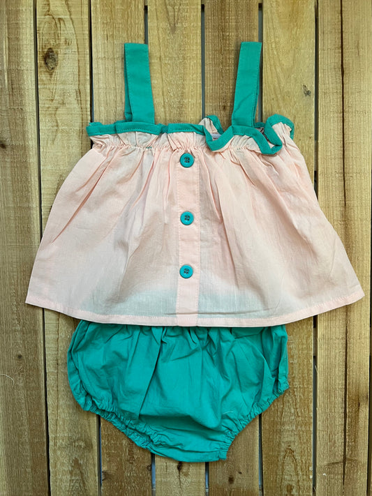 Color Block Tank and Bloomers Set