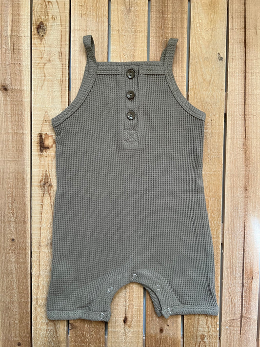 Waffle Knit Tank Romper