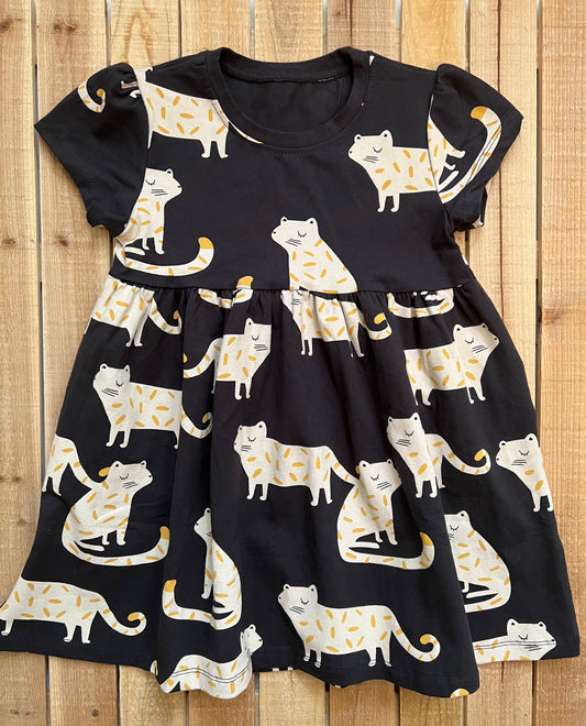 Cat Print Dress