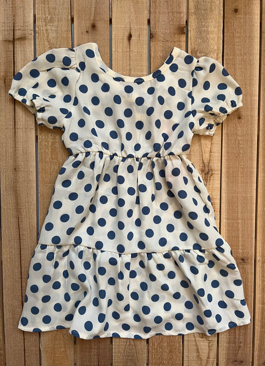 Polka Dot Tie Back Dress