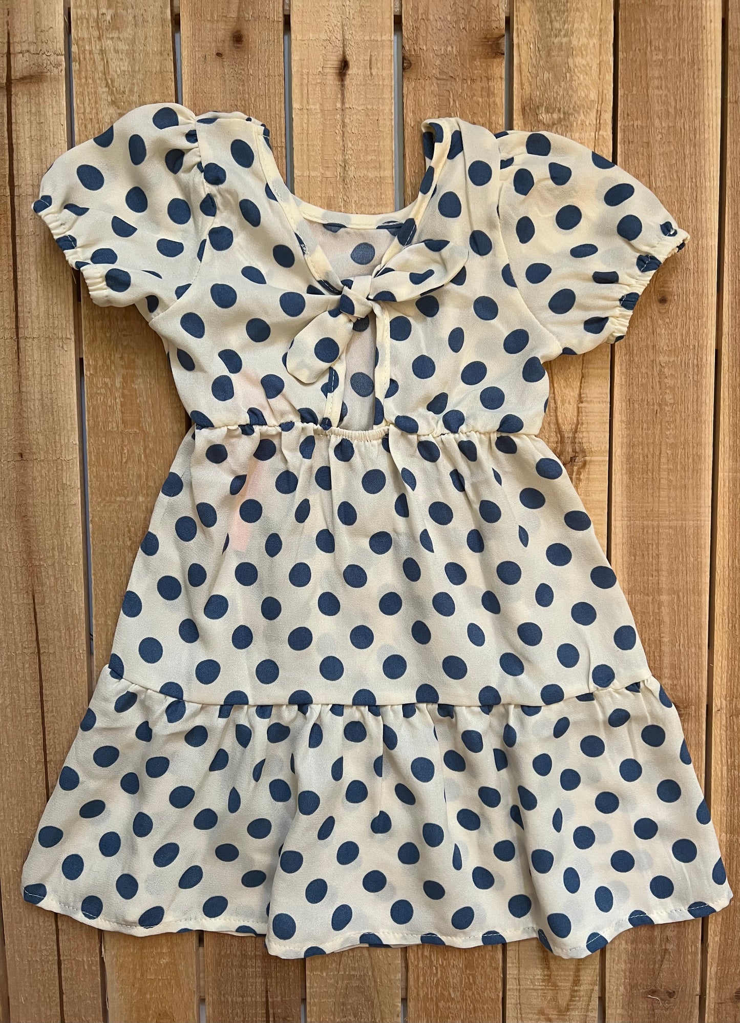 Polka Dot Tie Back Dress