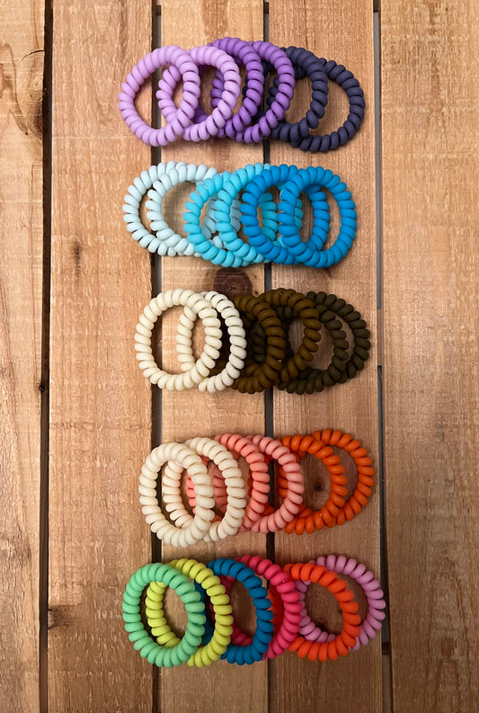 Set of Spiral Hair Ties