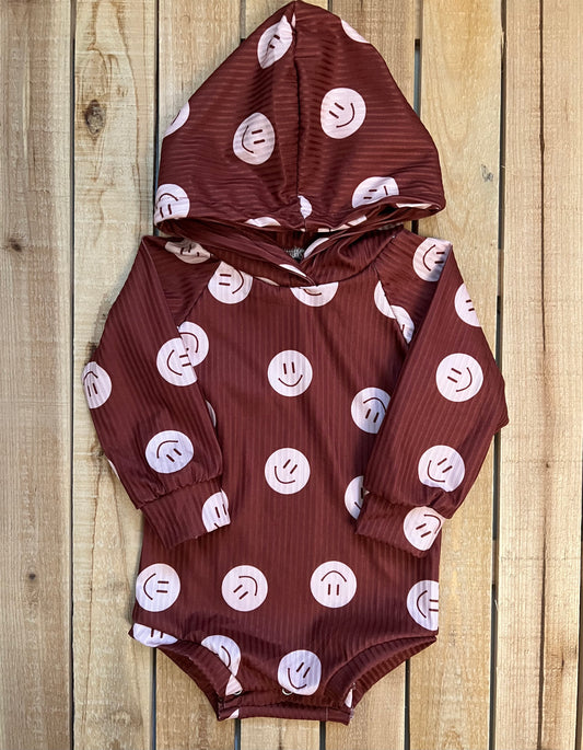 Neutral Smiley Romper