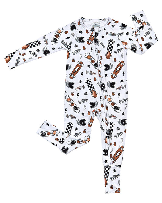 Bamboo Zip Romper | Sk8er