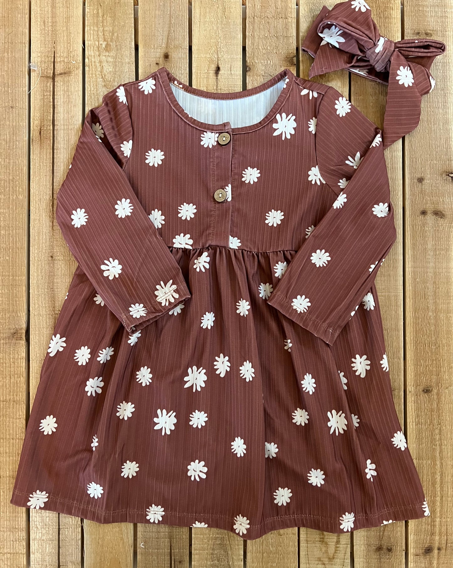 Flower Button Dress