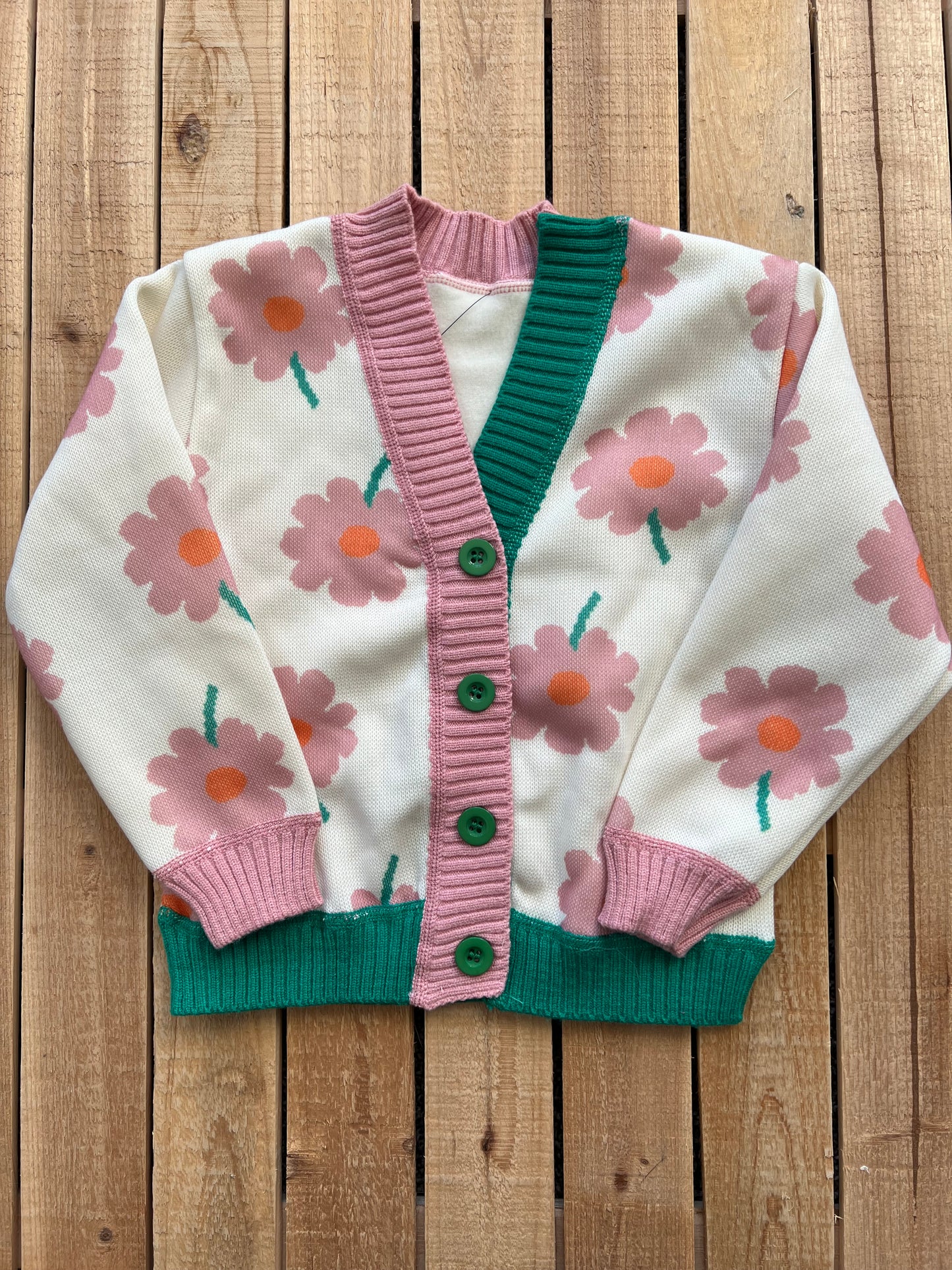 Flower Print Cardigan