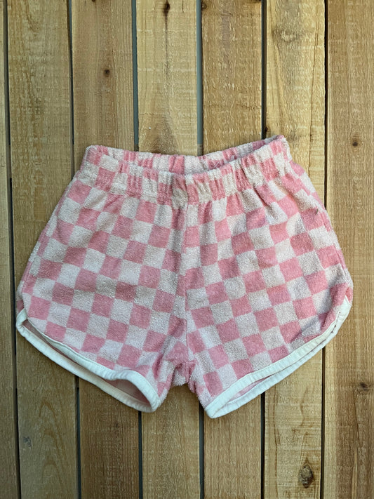 Terry Checkered Shorts