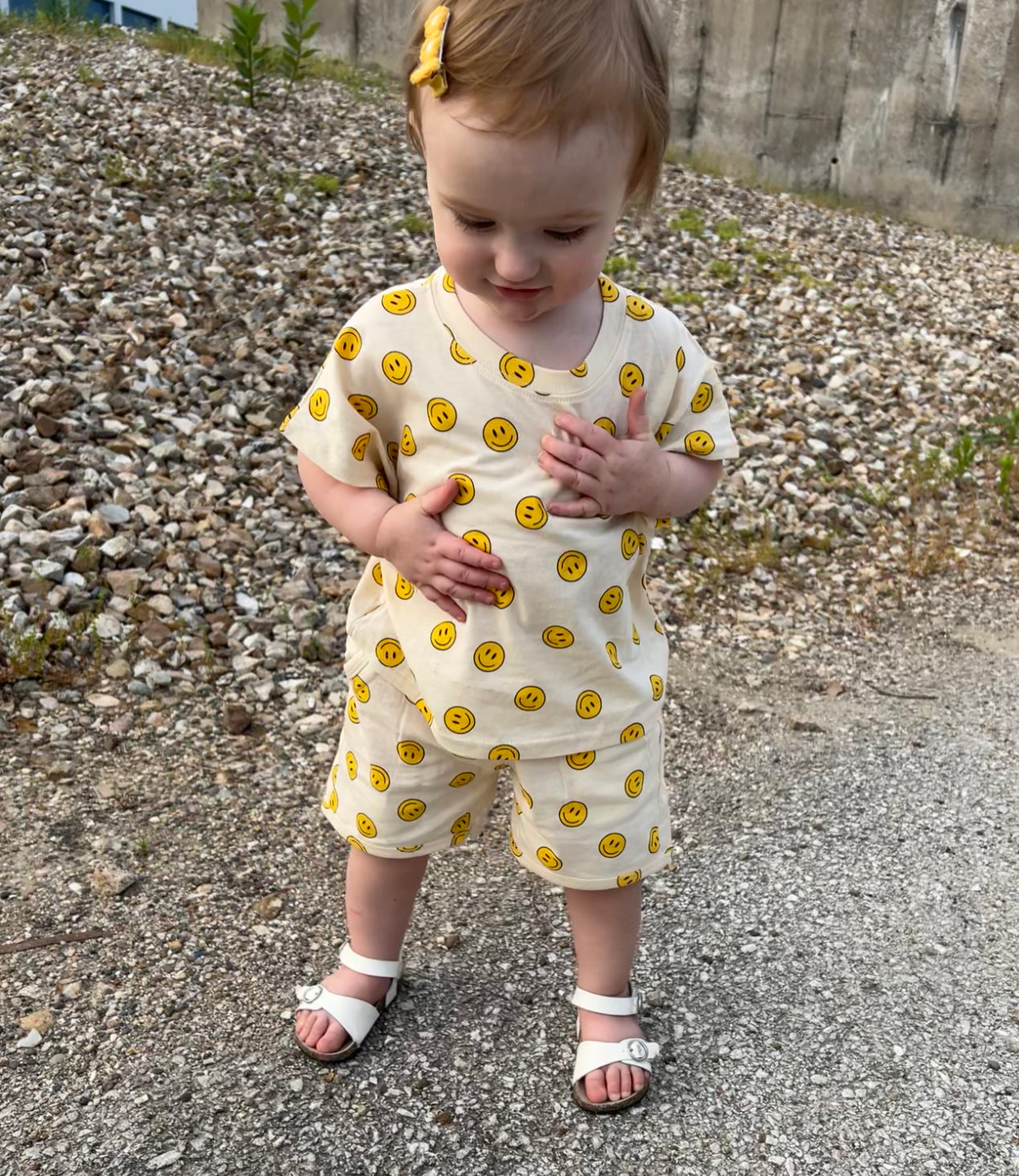 Smiley Top and Shorts Set