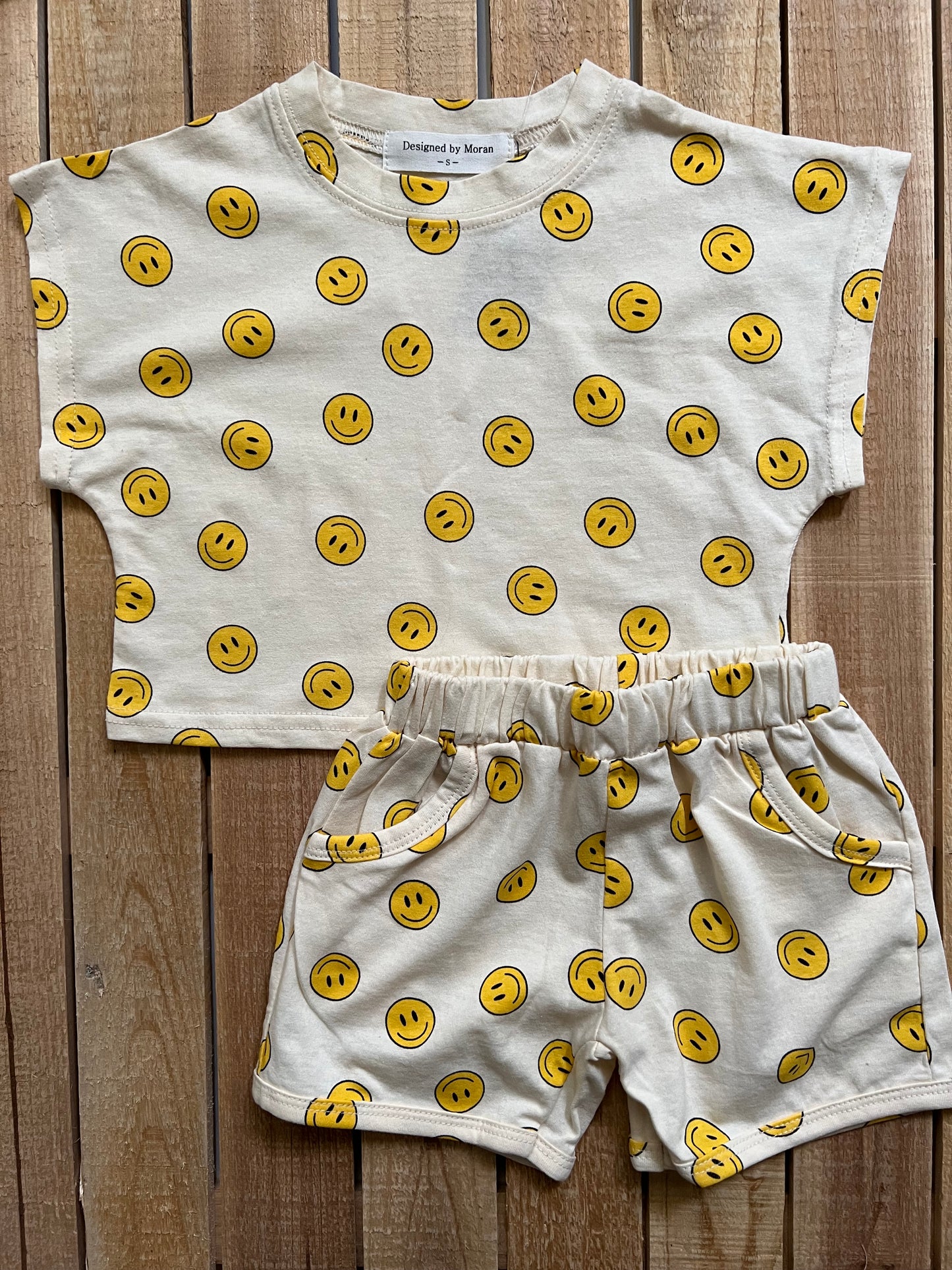 Smiley Top and Shorts Set