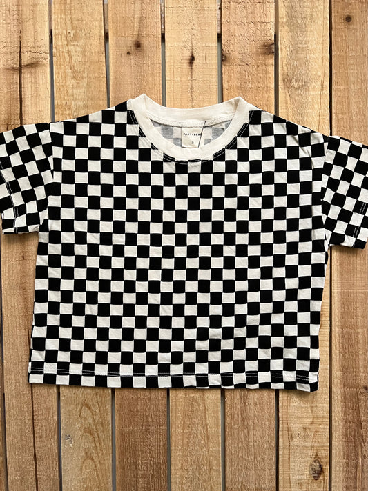 Checkered Print Tee