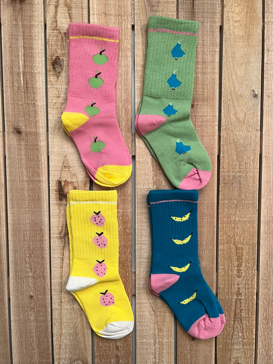 Set of Fruit Print Socks