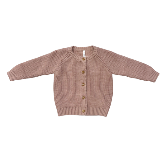 Girls Knit Cardigan in Light Pink