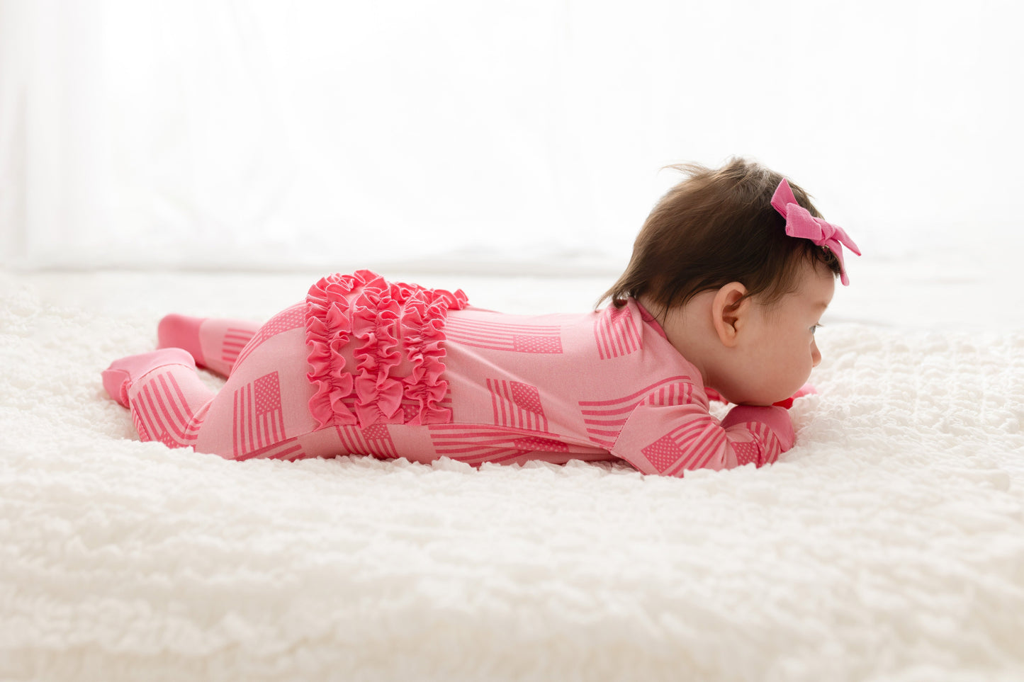 Kenzie Bamboo Ruffle Convertible Footie (2T-4T)