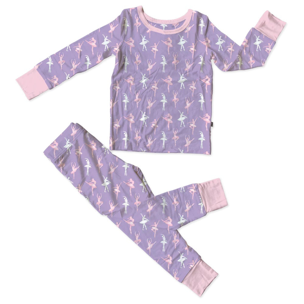 Laree + Co. Lillian Ballerinas Bamboo 2-Piece Long Sleeve Set