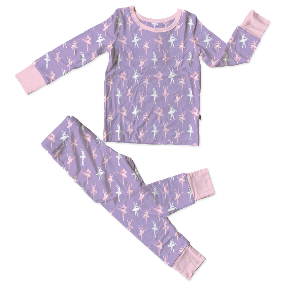 Laree + Co. Lillian Ballerinas Bamboo 2-Piece Long Sleeve Set