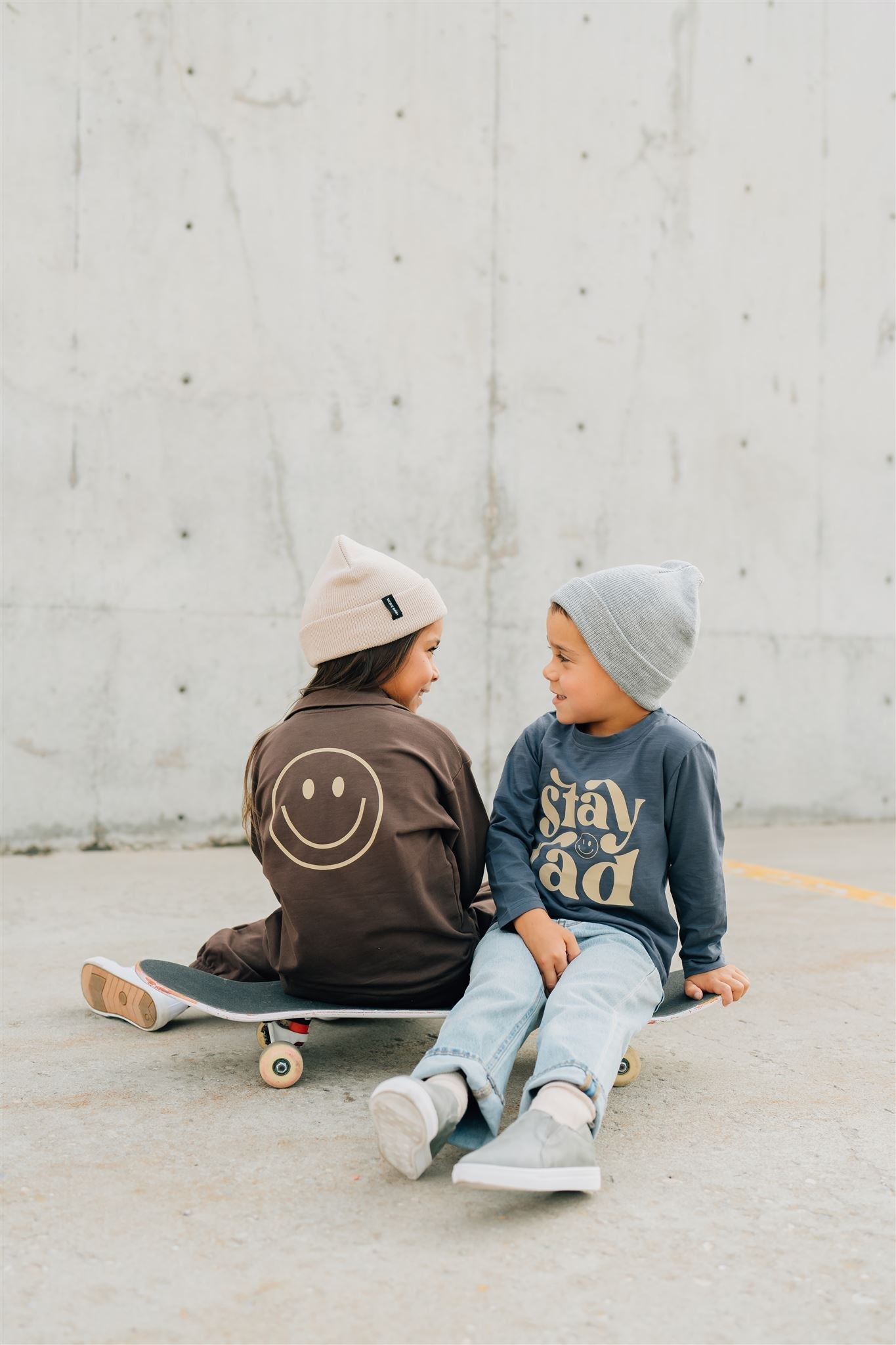 Mebie Baby Stay Rad Long Sleeve Cotton Tee