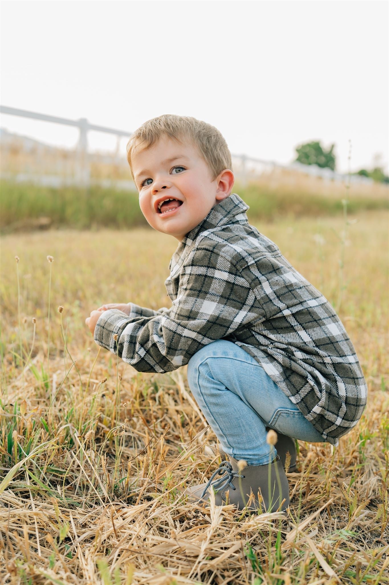 Mebie Baby Charcoal Flannel Shacket