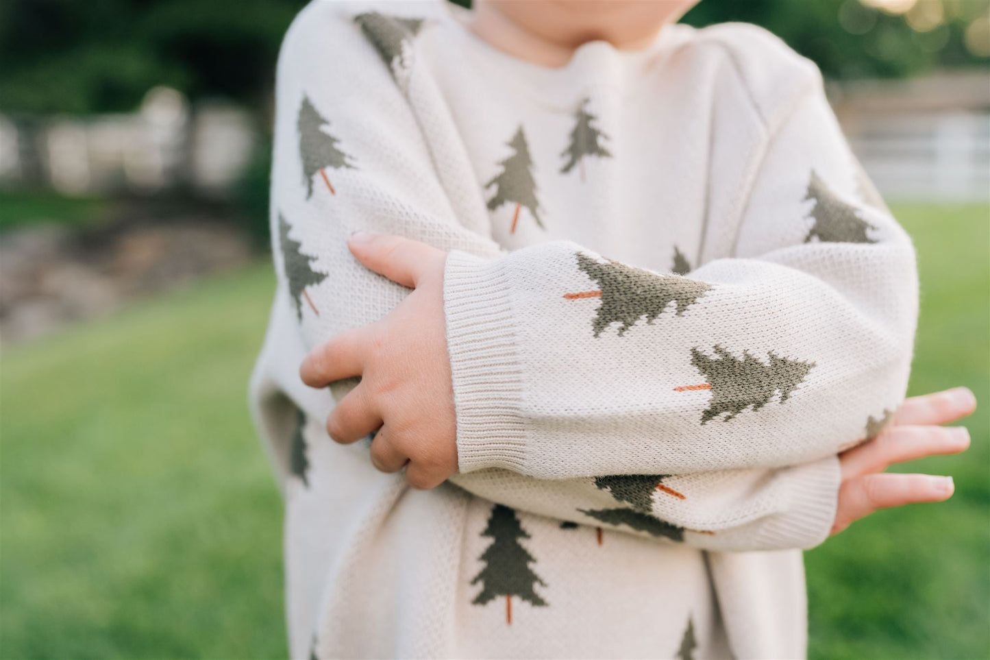 Mebie Baby Pine Tree Knit Sweater