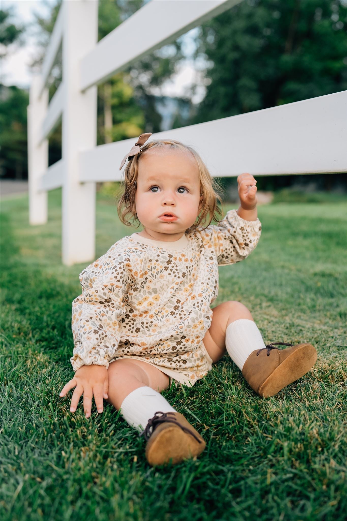 Mebie Baby Bloom French Terry Romper