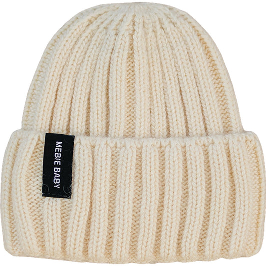 Mebie Baby Cream Chunky Knit Beanie