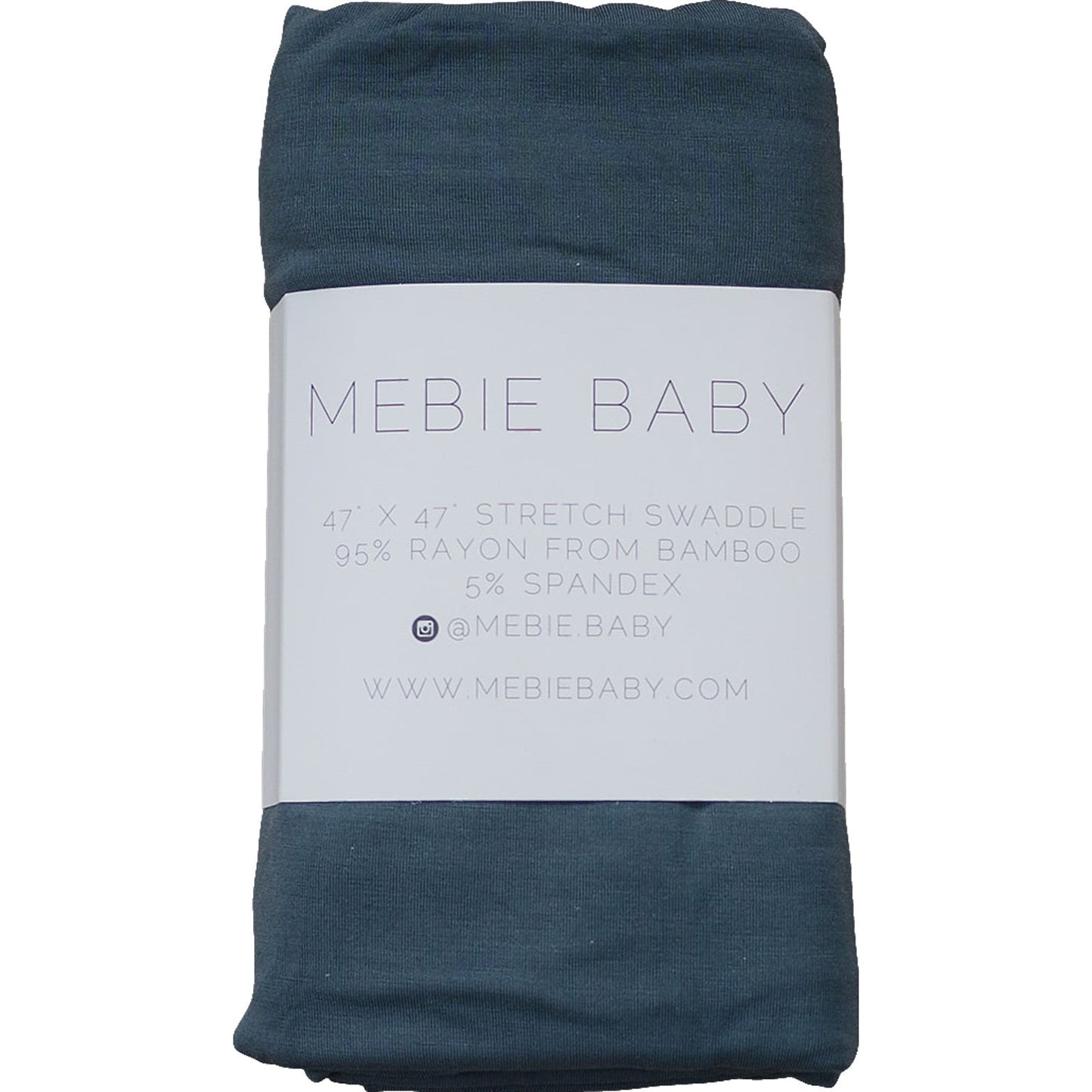 Mebie Baby Charcoal Bamboo Stretch Swaddle