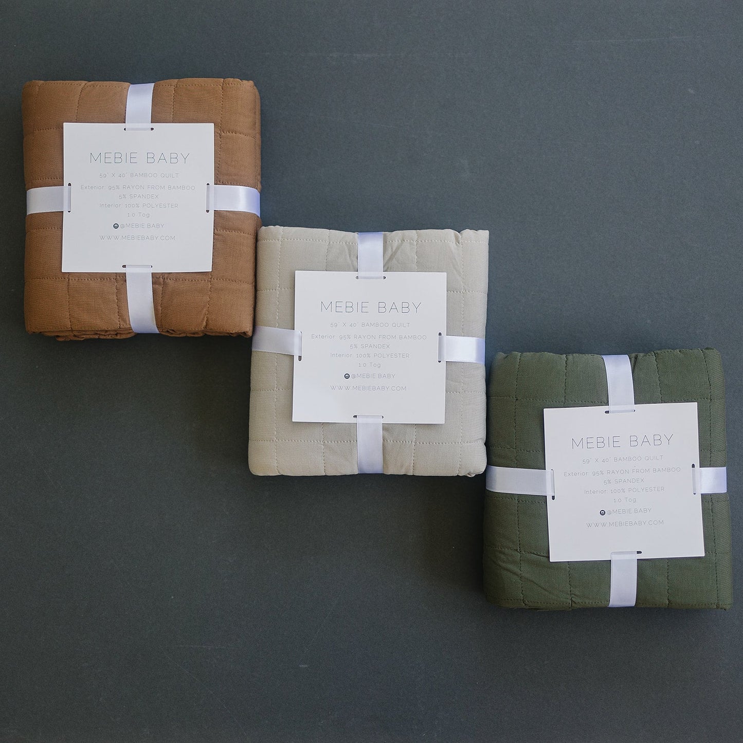 Mebie Baby Olive Bamboo Quilt