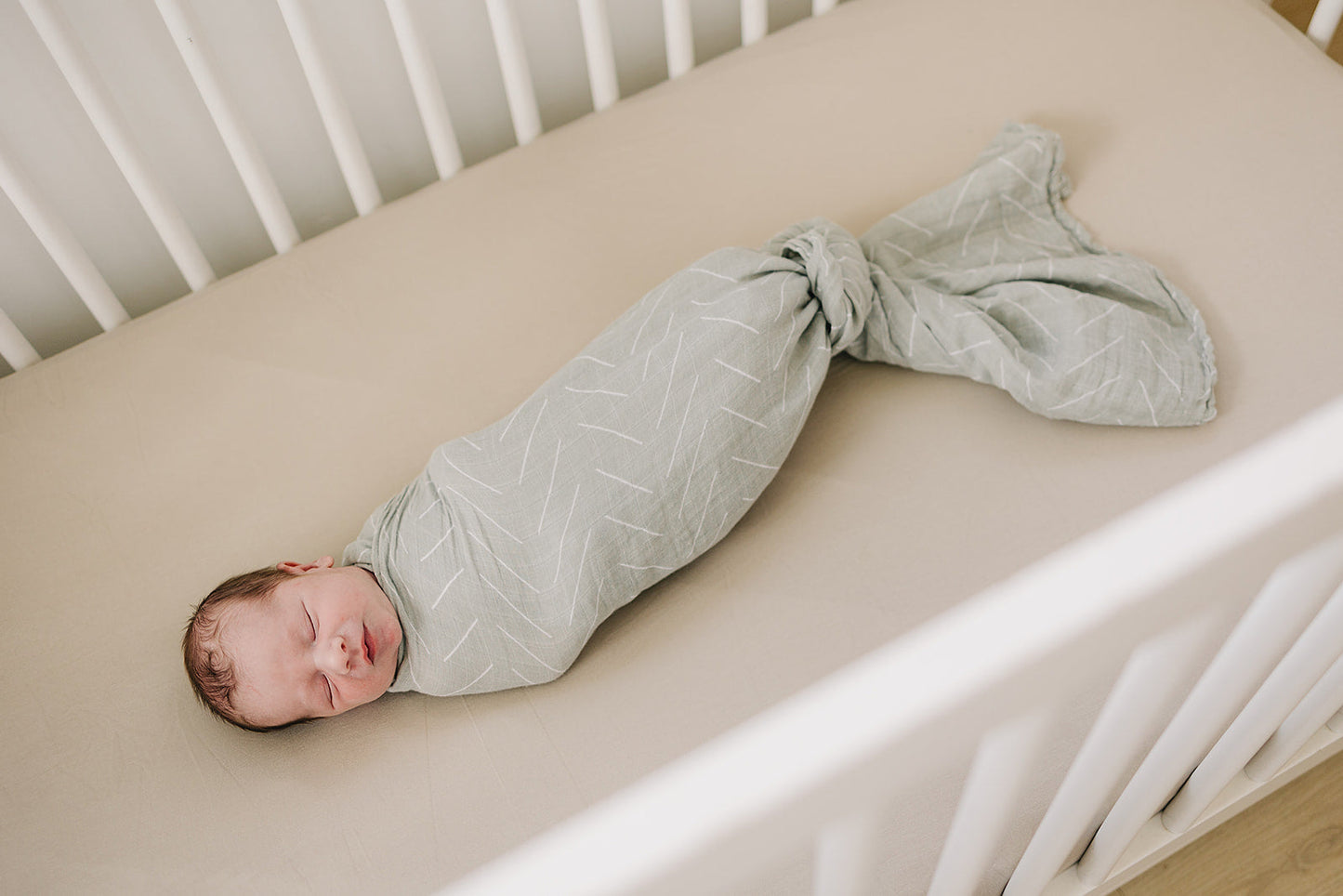 Mebie Baby Desert Sage Muslin Swaddle Blanket