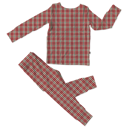 Red Plaid Bamboo 2-Piece Set (Pre-Order)