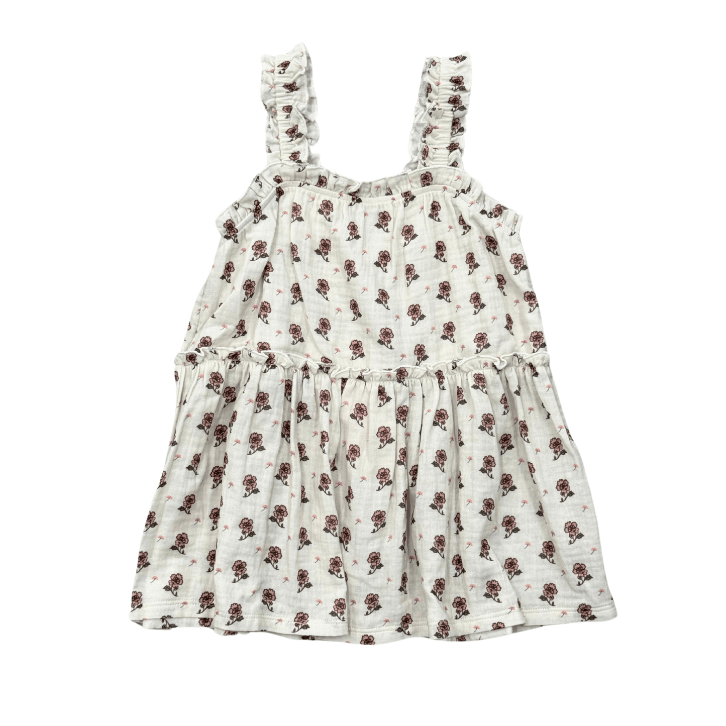 Ruffle Gauze Tank