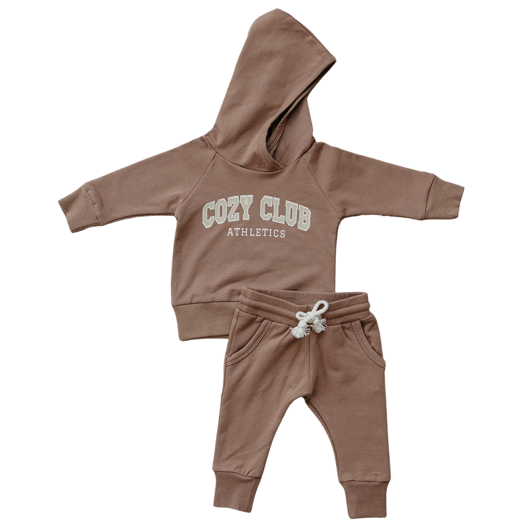 Mebie Baby Cozy Club Hooded French Terry Set