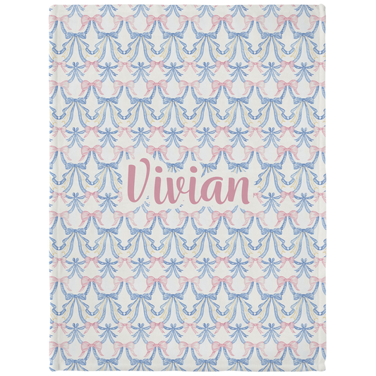 Vivian Personalized Minky Blanket