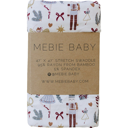 Mebie Baby Red Nutcracker Stretch Swaddle