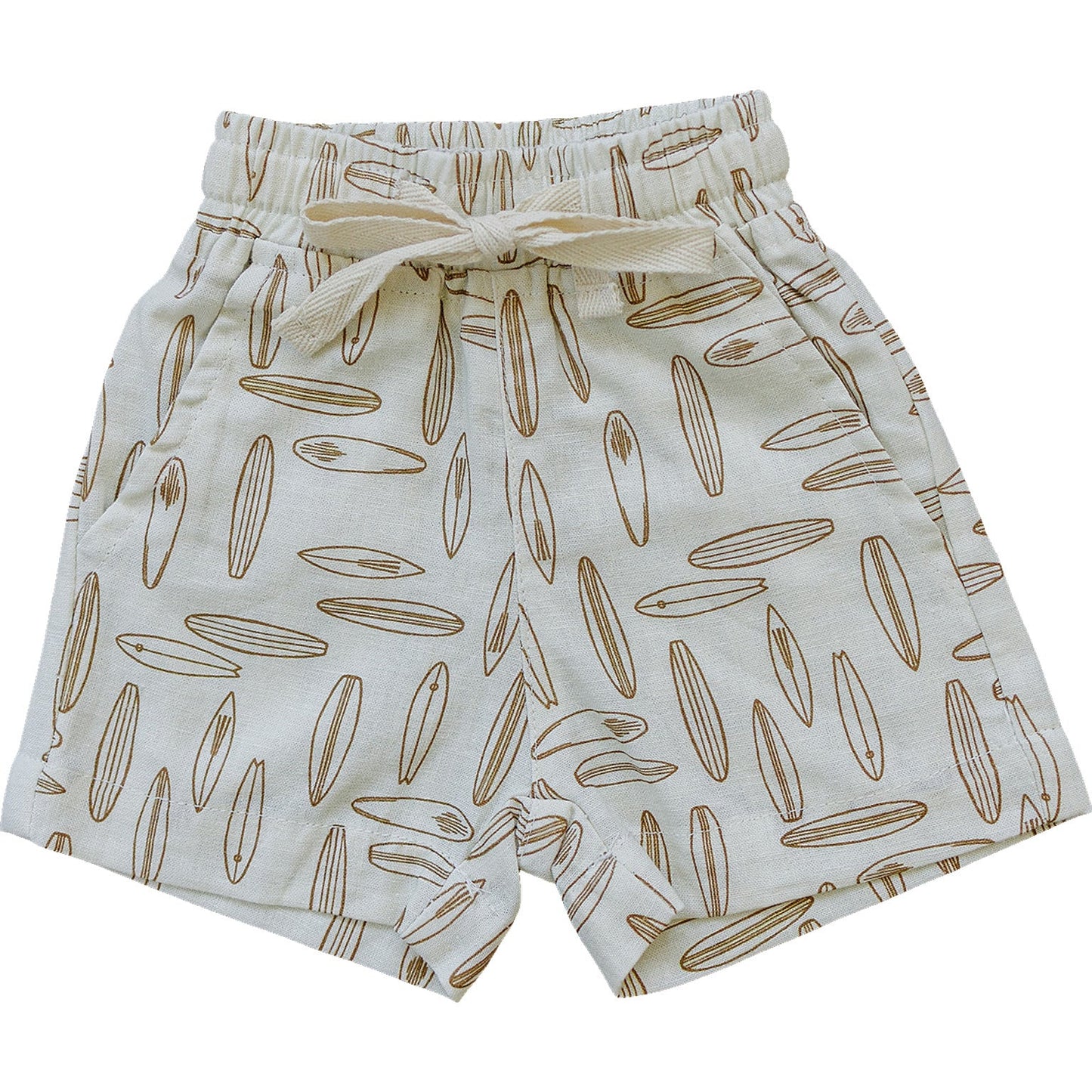 Mebie Baby Surfboard Linen Cotton Shorts