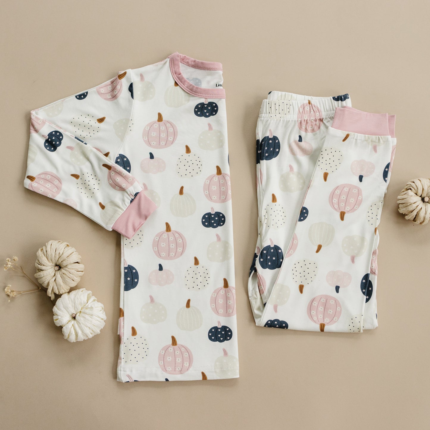 Little Joy Co. Pretty 'n Pumpkin 2pc Bamboo Pajamas