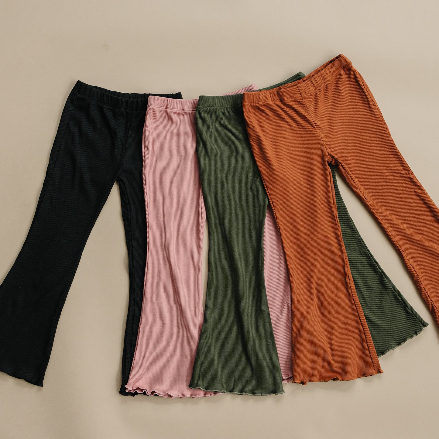 Little Joy Co. Ribbed Bamboo Flared Leggings - more colors