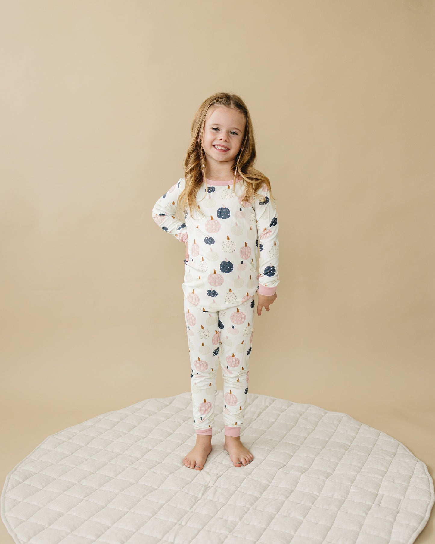 Little Joy Co. Pretty 'n Pumpkin 2pc Bamboo Pajamas